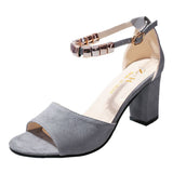 Nude Block Heel Peep Toe