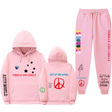 Travis Scott Astroworld Hoodie & Pant 2 Piece Set Fashion Men and Women