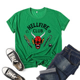 Hellfire Club Shirt Printed Top Short Sleeve Summer