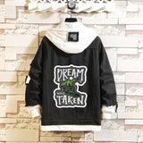 Comic Denim Jacket Dreamwastaken Man and Woman Cartoon Denim Coat Top