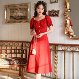 Women's Cottagecore Dress Summer First Love Dress Women's Summer Dress Snow Dress