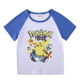 Children Pokemon Pikachu T Shirt Cotton T-shirt Casual Sports