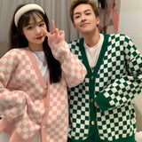 Preppy Aesthetic Sweater Sweater Coat Women's Spring and Autumn Loose Knitted
