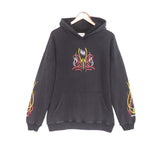 Rhude Hoodie Retro Rhude High Street Line Butterfly Print Casual OS Loose Sweater