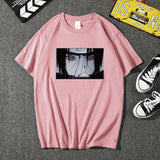 Itachi Uchiha Costume Anime Ninja Itachi Uchiha Xiao Organization Print T-shirt Loose Men's and Women's Tops
