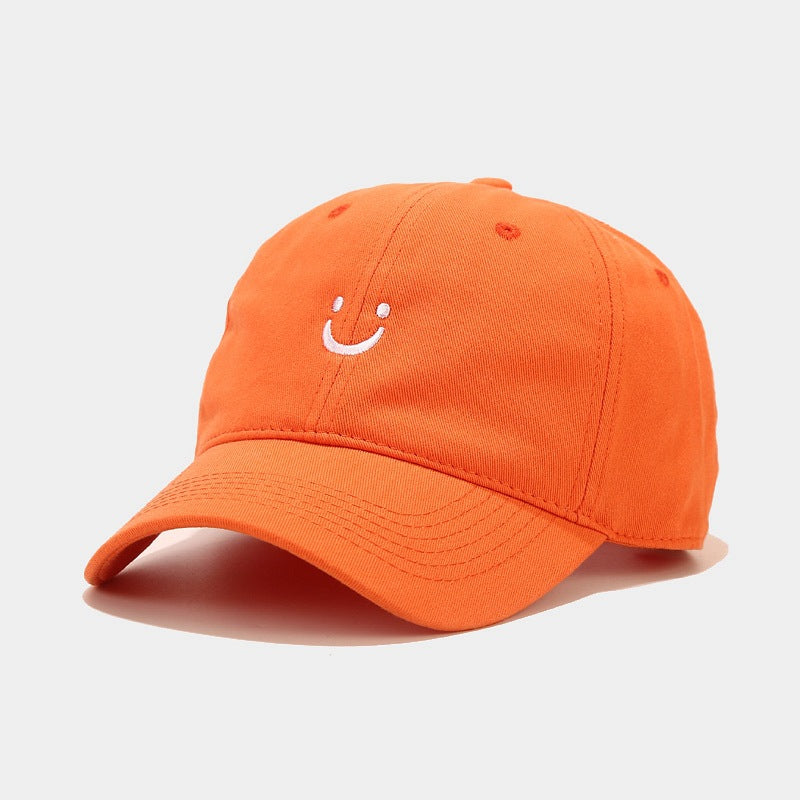 Smiley Face Cap Baseball Cap Soft Top Embroidery