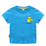 Children Pokemon Pikachu T Shirt Cotton Short-Sleeved T-shirt Casual Sports