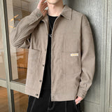 Corduroy Varsity Jacket Overalls Men's Autumn Baseball Uniform Spring and Autumn Sports Corduroy Autumn Wear Jacket