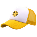 Smiley Face Cap Embroidery Summer Sun Hat