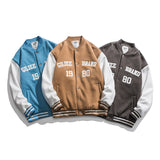 Baby Blue Varsity Jacket Spring Men 'S Jacket Embroidered Fashion Brand Baseball Uniform