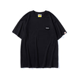 WGM Shirt Short Sleeve Printed round Neck Loose Short Sleeves