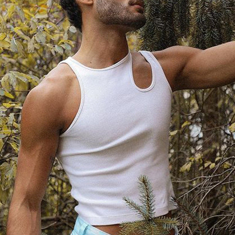 Men Rave T Shirt Sexy Sleeveless T-shirt Menswear Undershirt