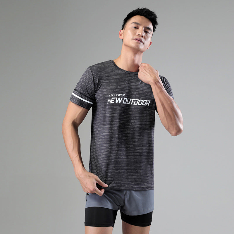 Sweat Wicking Shirt Men's Sports Quick-Drying T-shirt Casual Sportswear