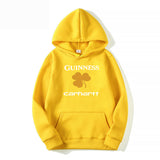 Men Graphic Hoodie Autumn and Winter Carha Loose Men's and Women's Hoodie Men and Women Velvet Padded Hooded Sweatshirt