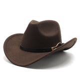 Cowboy Hats Rolled Brim Men and Women Retro