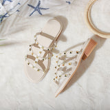 Nude Strappy Block Heels Chunky Heel Sandals