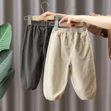 Toddler Boys Pants Boys' Pants Spring and Autumn Leisure Loose Cargo Pants