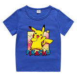 Children Pokemon Pikachu T Shirt Cotton T-shirt Casual Sports Cute