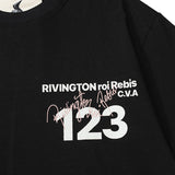 Rrr123 T Shirt Signature Letter Printed Loose T-shirt