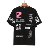 We11 Done Shirts We11done Printed T Shirt Men's and Women's Same Pure Cotton