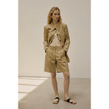 Women's Cargo Shorts Casual Cropped Pants Women's Straight Small Suit Pants Workwear Shorts