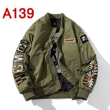 Ape Varsity Jacket Embroidered Air Force Pilot Jacket Men's Spring and Autumn