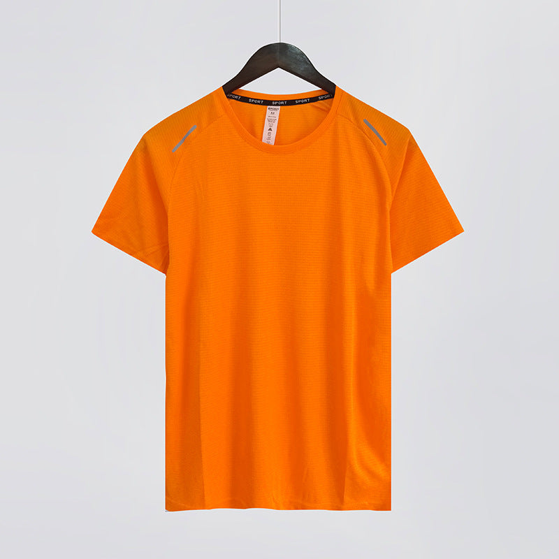 Sweat Wicking Shirt Sports T-shirt Men's Quick-Drying Crew Neck Short Sleeve