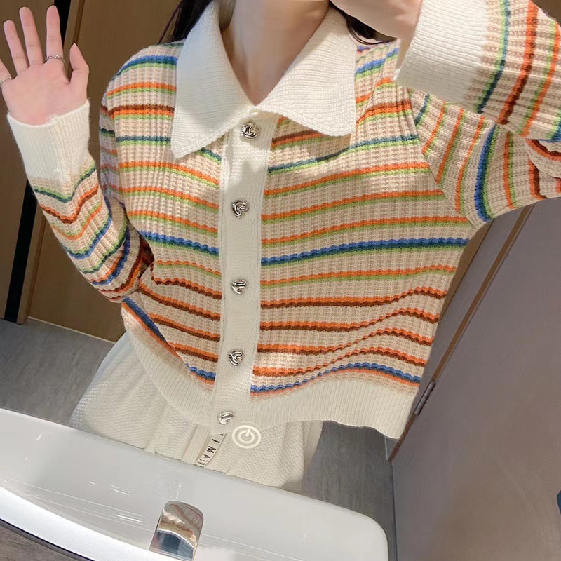Preppy Aesthetic Sweater Spring Vintage Knitted Sweater Cardigan