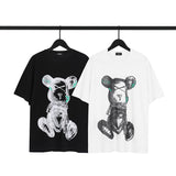 We11 Done T Shirts Violent Bear Pattern Loose Men and Women Same Style