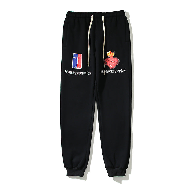 Kanye West Sunday Service Pant Printed Casual Trousers Thickened