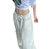 Julia Fox Low Rise Trousers Sports Casual Loose Woven Pants