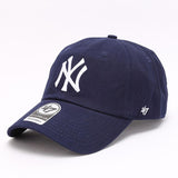 Dodgers and Yankees Baseball Cap 47brand Baseball Cap Women's Navy Blue Embroidered Peaked Cap