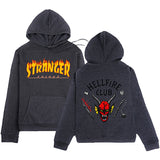 Stranger Things Hellfire Club Hoodie Monster Autumn Winter Sweater All-Match Loose Neutral Hooded Sweater