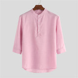 Men Hawaii Shirts Spring and Autumn Men's Casual Shirt
