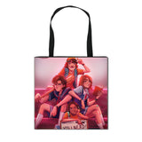 Stranger Things Hellfire Club Handbag Eco-friendly Shopping Bag Portable Student Storage Bag Stain Resistant