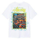 Stussy Shir round Neck Short Sleeve T-shirt Baby Boy and Girl Summer