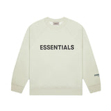 Fog Fear of God Essentials Hoodie Letter Avocado Green Brushed round Neck Pullover Sweatshirt Male
