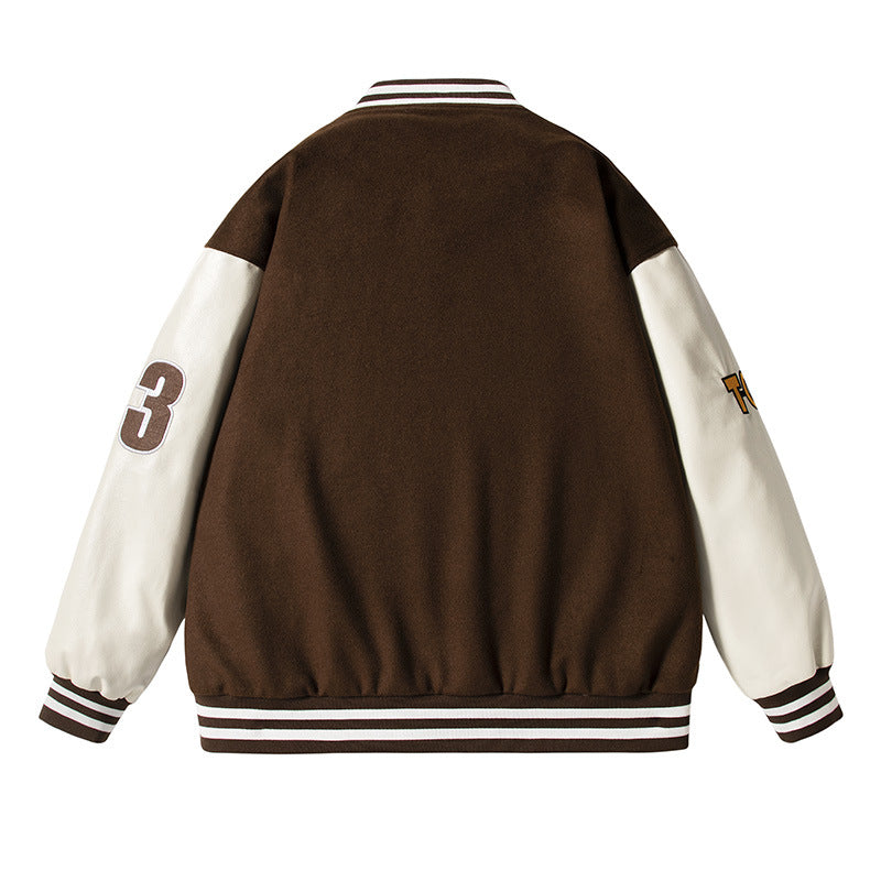 Alaska Varsity Jacket Spring Vintage Baseball Uniform Embroidered Jacket Men's Jacket