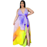 Nina Parker plus Size Dresses Floral Dress Backless