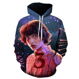 Stranger Things Hellfire Club Coat 3D Digital Printing Anime Hooded Sweater Men's