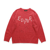 Mens Fall Outfits Cartoon Couple Sweater Loose Casual Autumn and Winter Long Sleeve Sweater