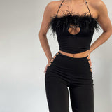 Music Festivals Rave Outfits Girls Tops Summer Women's Fashion Sexy Trousers