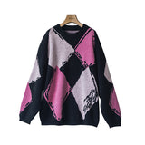 Preppy Aesthetic Sweater Vintage Sweater Female Pullover Autumn