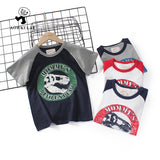 Children T Shrits Summer Boys' Short-Sleeved T-shirt Printed T-shirt Short-Sleeved