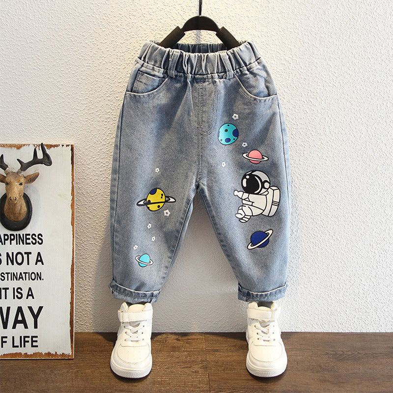 Toddler Boys Pants Boys' Jeans Cartoon Casual Pants Children