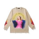Mens Fall Outfits Autumn Prayer Printed Long Sleeve T-shirt Men and Women
