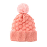 Women Winter Hats Winter Women Woolen Cap Solid Color Warm Knitted Hat