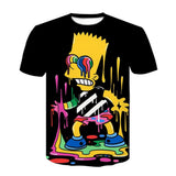 Homer Simpson Shirt Summer Digital Printed Short-Sleeved T-shirt