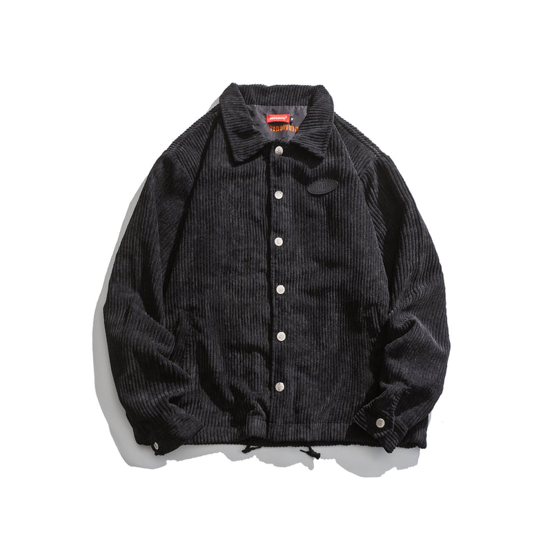 Corduroy Varsity Jacket Autumn Vintage Corduroy Jacket Couple Casual Loose Top