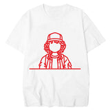 Stranger Things T Shirt Spring and Summer Loose Men's Short-Sleeved T-shirt with round Neck